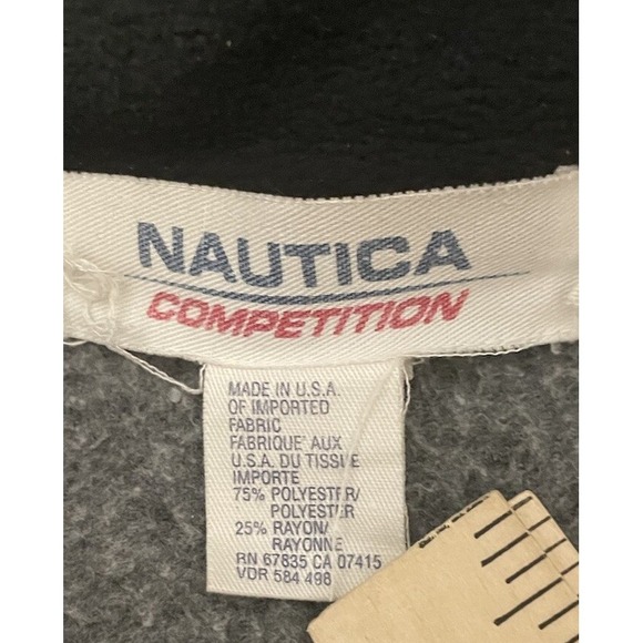 VTG‎ 90's Nautica Competition Zip Up Fleece Sweatshirt Jacket Size Med Y2K USA - Picture 6 of 10